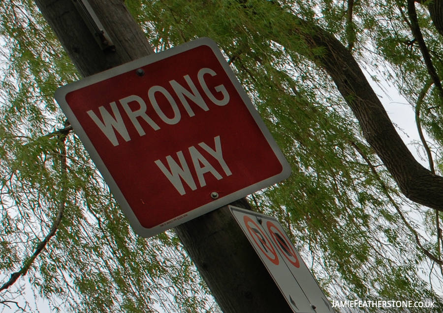 Wrong way. Oakville, Ontario