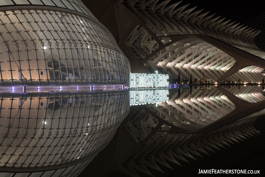 Reflections. City of Arts and Sciences, Valencia.