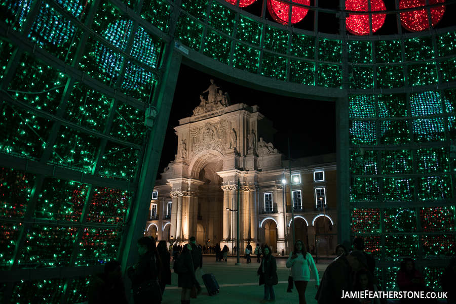 Christmas Tree. Commercial Square, Lisbon