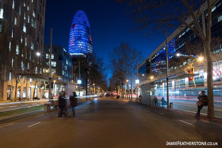 Torre Agbar. Diagonal, Barcelona.