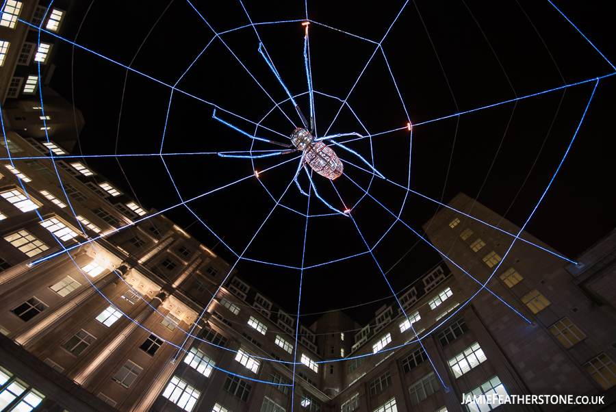 Web of Light. Exchange Flags, Liverpool