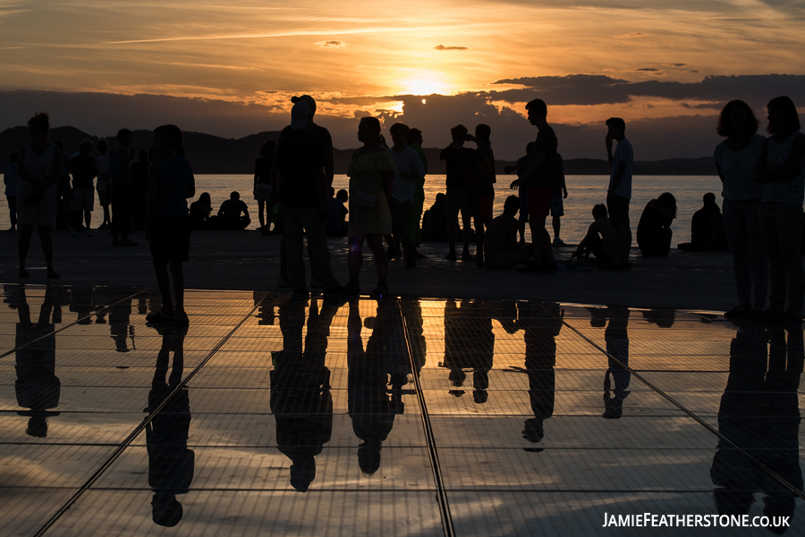 Farewell to the Sun. Zadar, Croatia