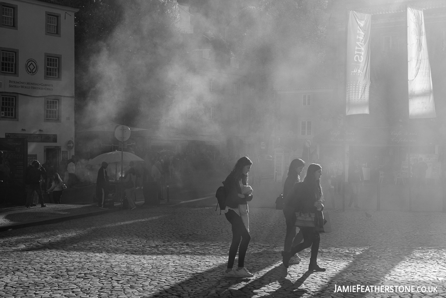 Chestnuts Roasting. Sintra, Portugal