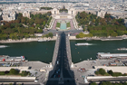 Shadows on the Seine. Eiffel Tower