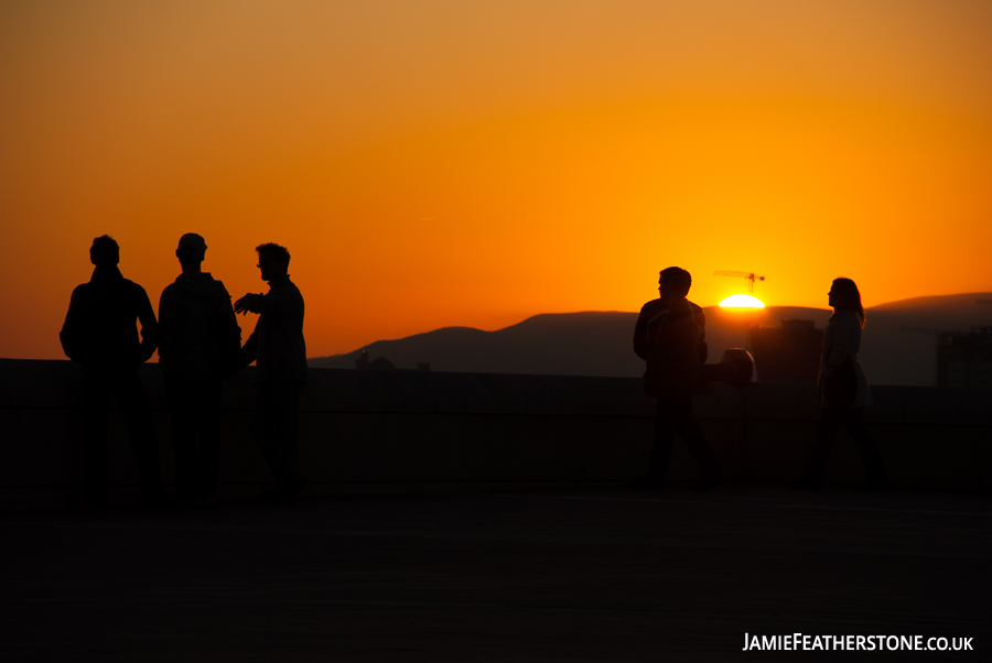 Montjuïc sunset. Barcelona