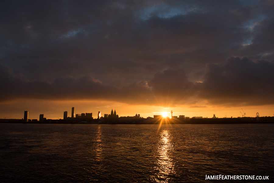 Mersey sunrise. Seacombe