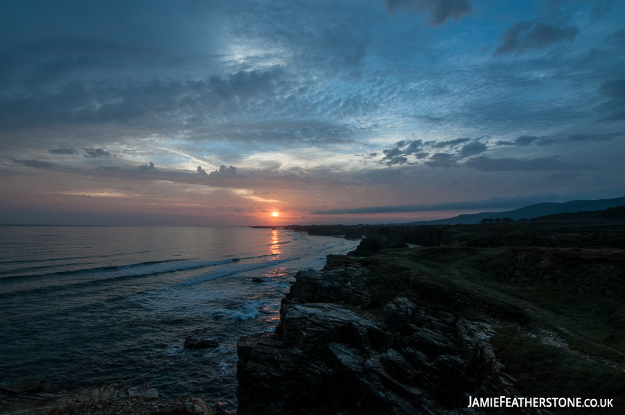 Cathedral Sunrise. Playa de las Catedrales, Galicia