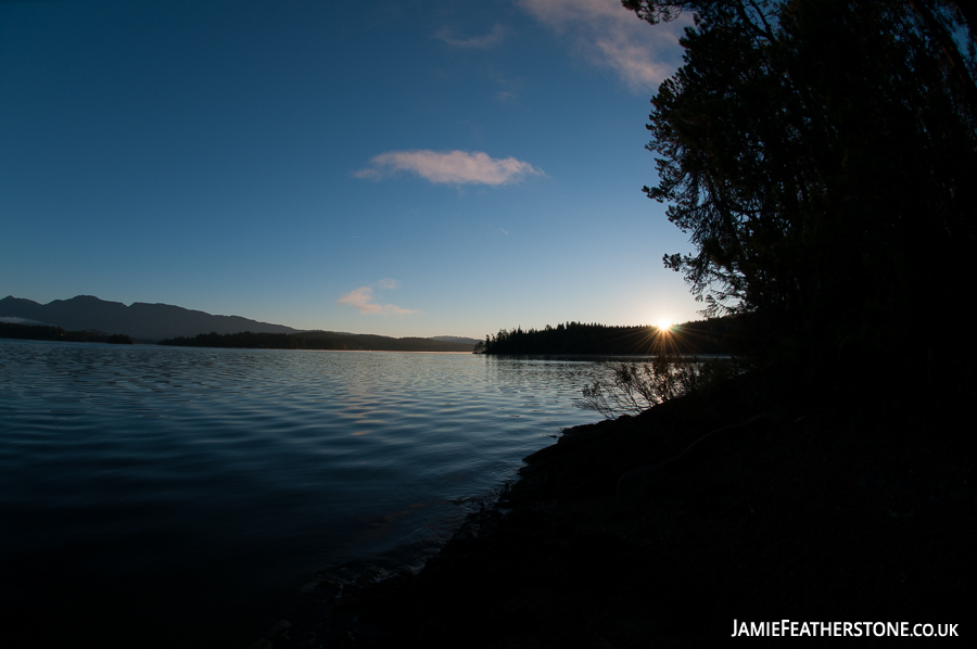 Island Sunrise. Sproat Lake, Vancouver Island