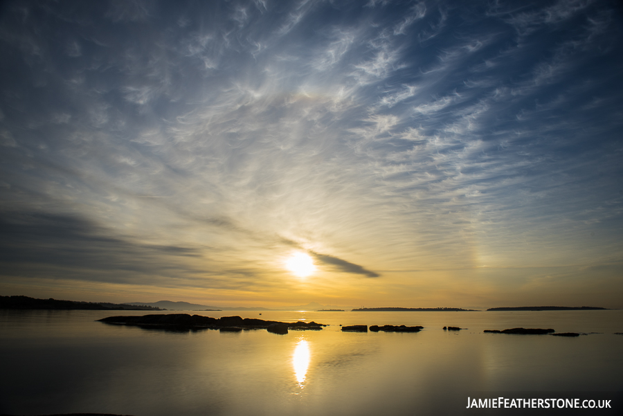 Sunrise from Willows Beach. Victoria