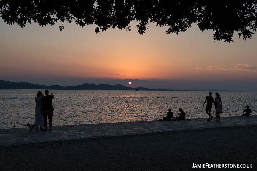 Sunset. Zadar