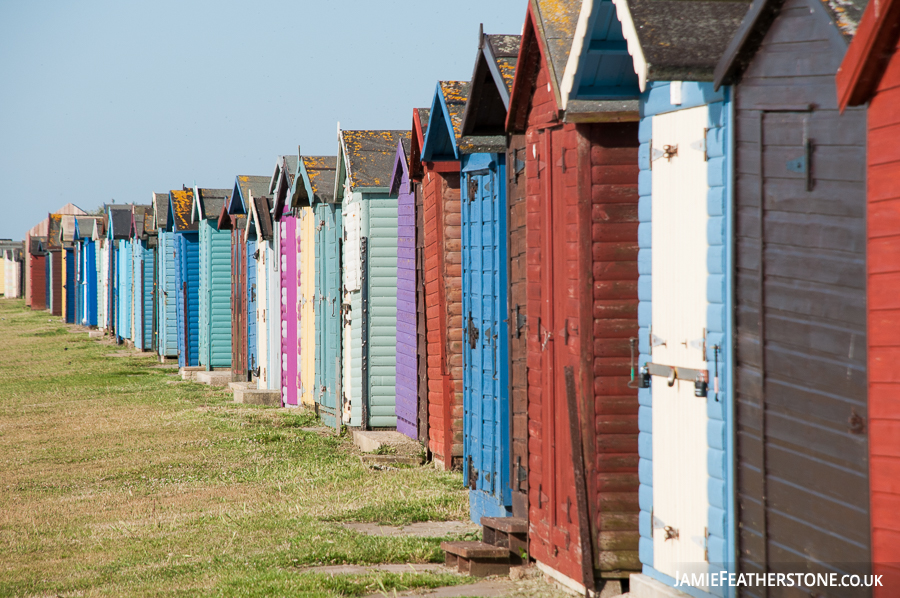 Beach Huts. Dovercourt, Essex