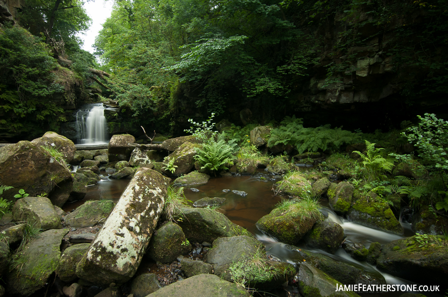 Thomason Foss waterfall. North York Moors