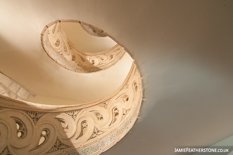 Spiral Staircase. Pamplona Cathedral, Navarre