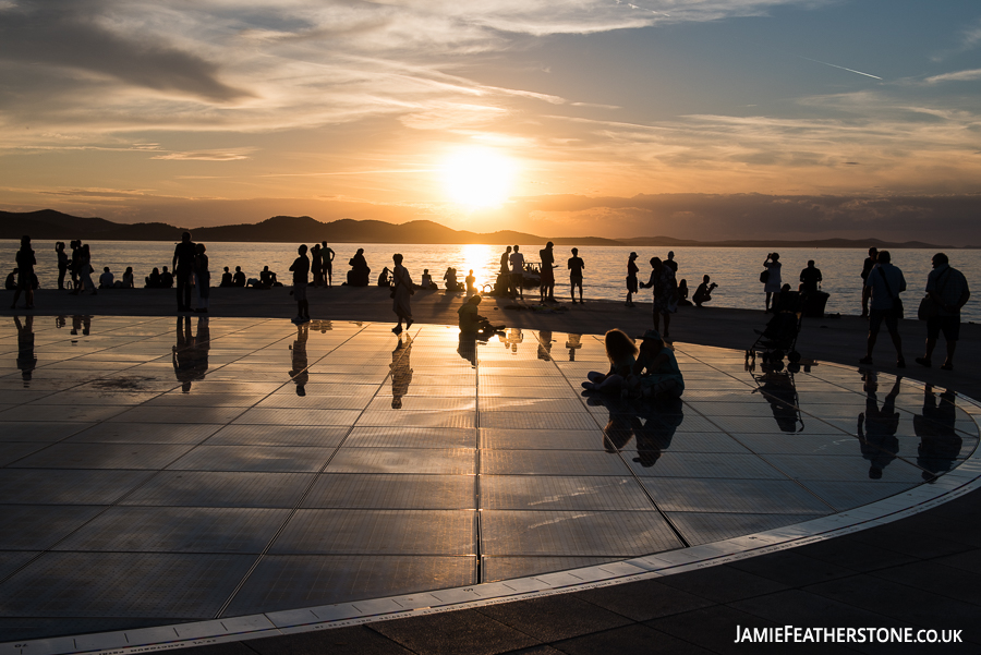 Sun Salutation. Zadar, Croatia